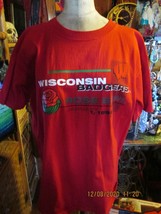 Wisconsin Badgers Rose Bowl January 1, 1999, cotton T-shirt, large - £15.75 GBP