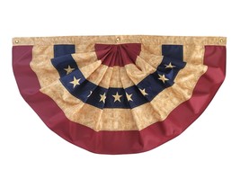 American Flag Bunting in rustic colors - 48 inch - £22.14 GBP