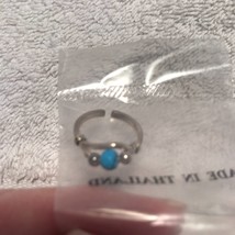 Vintage 2002 Avon Sterling Silver Fashion Toe Ring - Turquoise - £47.38 GBP