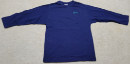 Rare 90s VTG GUESS JEANS USA Dark Blue Long Sleeve T Shirt Size Kid Larg... - $27.82