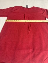 Chelsea & Theodore Women's Red Long Sleeve Pullover Blouse Top Size Large image 14