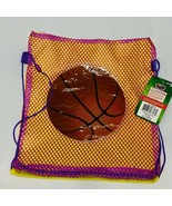 Basketball theme Purple Yellow String Drawstring Backpack for kids, part... - $10.75 CAD