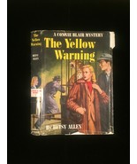 1951 &quot;The Yellow Warning&quot; by Betsy Allen frame-ready dust jacket (no book) - $12.00