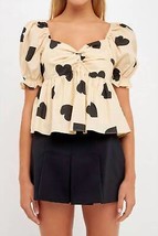 English Factory my heart is set on you top in Beige - size M - £43.76 GBP