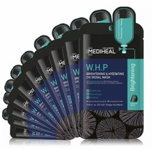 10x [ MEDIHEAL ] W.H.P. Brightening &amp; Hydrating Charcoal Mask Pack/Lot WHP - £16.53 GBP