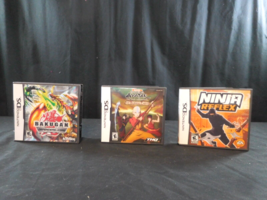 Nintendo DS Avatar The Last Airbender The Burning Earth + Bakugan + Ninja Reflex - £13.78 GBP