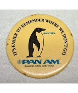 Pan Am Airlines iconic PENGIN ANTARCTICA PIN 1970s - $18.95