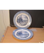 2 Currier &amp; Ives 12&quot; Plates &quot;Getting Ice&quot;  By Royal China - $44.55