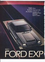 1982 Ford EXP Print Ad Automobile Car 8.5&quot; x 11&quot; - £15.03 GBP