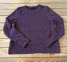 Prana Women’s Long Sleeve Sweatshirt Size M Maroon AR - £14.99 GBP