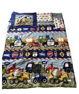 Kids Vehicle And Roadway Twin Size Comforter, Flat Sheet And 2 Pillow Cases - $25.70 CAD