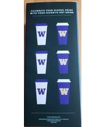 *Starbucks University of Washington Huskies (Dawgs) Reusable Hot Cups Se... - $19.36