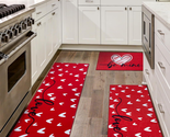 Mothers Day Mom Gifts Kitchen Rugs Sets of 3 Non Slip Washable Kitchen M... - $64.48