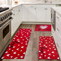 Mothers Day Mom Gifts Kitchen Rugs Sets of 3 Non Slip Washable Kitchen Mats Set  - £50.94 GBP