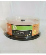 HP invent CD-RW 12X Optical Media Discs 80 Min 700 MB Orange Silver 25 P... - £17.37 GBP