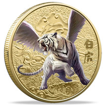 Chinese Mythical Beast - White Tiger - Souvenir / Fantasy coin - $10.00