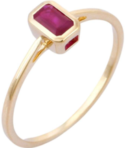 14K Gold Ruby Ring - £89.21 GBP