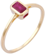 14K Gold Ruby Ring - £88.72 GBP