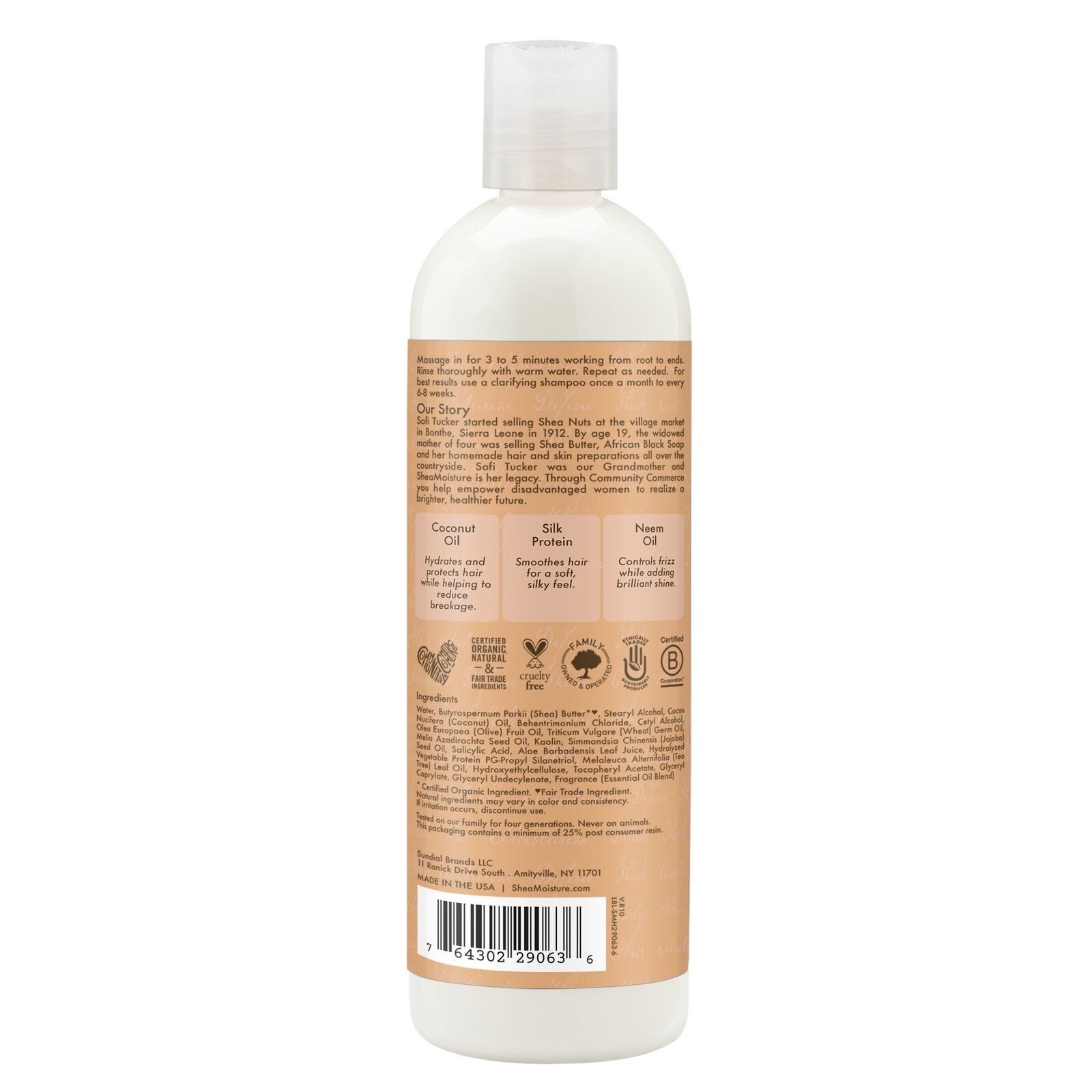 SheaMoisture Coconut & Hibiscus Clarifying nourishing Curl Moisture Co-Wash, 12 Item image 3