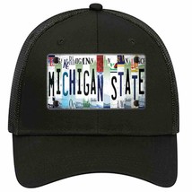 Michigan State Strip Art Novelty Black Mesh License Plate Hat Tag - £22.80 GBP