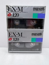 2 Maxwell 8mm Blank Sealed Videocassettes - EX-M 120  - £7.78 GBP