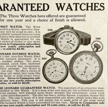 1916 Guaranteed Watches Youth&#39;s Companion Advertisement Jewelry Ephemera DWMYC2 - £7.98 GBP