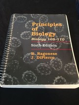 Principles Of Biology by Ragonese &amp; DiPierro 6th Edition Spiral Bound - £5.94 GBP