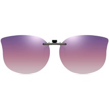 Cat Eye Clip On Sunglasses For Women Polarized Lens Over Prescription Glasses Gr - £27.30 GBP