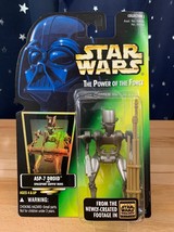 1996 Kenner STAR WARS POTF ASP-7 Droid with Spaceport Supply Rods Mint on Card - £8.76 GBP