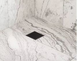 New Matted Black 4&quot; Carmen Square Shower Drain with Drain Flange by Sign... - $119.95