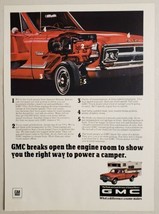 1968 Print Ad GMC Pickup Trucks Power for Campers General Motors - $16.81