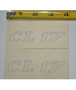 Lot of 2 NOS 1999 Crestliner &quot;CL 17&quot; Boat Decals - €14,66 EUR