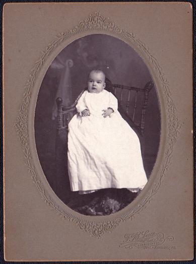 Primary image for Mary Graham Cabinet Photo of Beautiful Baby - Sunbury, Pennsylvania