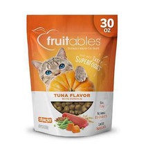 Fruitables Limited Ingredient Crunchy Cat Treats Tuna w/Pumpkin, 1ea/30oz. - £42.16 GBP