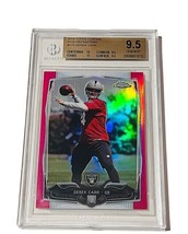 Derek Carr Rookie RC 2014 Topps Chrome ORANGE refractor #115 PSA 10 GEM POP 66  - £1,168.57 GBP