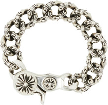 Chrome Silver Cross/Hearts/Star Men Chain Bracelet Trapstar G Streetwear mm6 CH - £14.78 GBP+