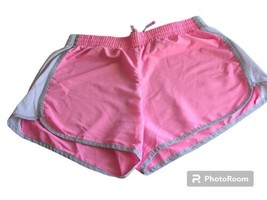 Danskin Now Women Pink Athletic Drawstring Running Shorts Size  Large 12-14 - £7.11 GBP