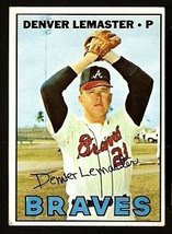 Atlanta Braves Denver Lemaster 1967 Topps Baseball Card # 288 VG/EX - £0.77 GBP