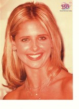 Sarah Michelle Gellar magazine pinup clipping Buffy close up 90&#39;s vintag... - $3.50