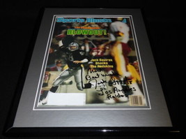 Jack Squirek Signed Framed 1984 Sports Illustrated Magazine Cover Raiders - £46.77 GBP