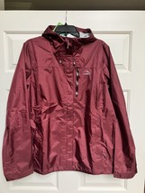 LL Bean Trail Model Hooded Rain Jacket Ted XL New Lightweight Waterproof... - $48.51