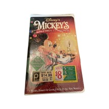 Vintage 1999 - Mickey&#39;s Once Upon a Christmas VHS Tape Clamshell Box, Brand New! - £6.60 GBP
