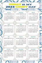 2023 Magnetic Calendar - Magnets - Today is my Lucky Day - v034 - $10.88