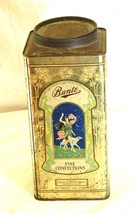 Early 1920&#39;s Lithograph Tin Bunte Fine Confections Tin Lid Chicago USA - £31.14 GBP