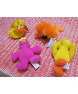 Lot: Kelloggs Mini-Beans Sesame Street Plush Toys, Vintage 1999 Telly, B... - $28.95