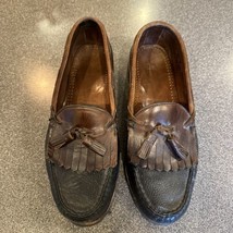 Allen Edmonds Shoes Men’s 10 3E Nashua 42250 Black Brown Tassel Loafers 3E - £16.80 GBP