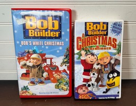 2 Bob the Builder VHS holiday tapes Bobs white Christmas &amp; Christmas to remember - £7.99 GBP