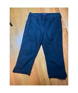 NYDJ black straight leg cropped jeans size 8 98% cotton 2% spandex - €12,09 EUR