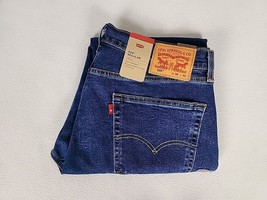 Levi&#39;s 505 Regular Fit Zip Fly Straight Leg Denim Jeans 36X30 Men&#39;s Medi... - $36.99