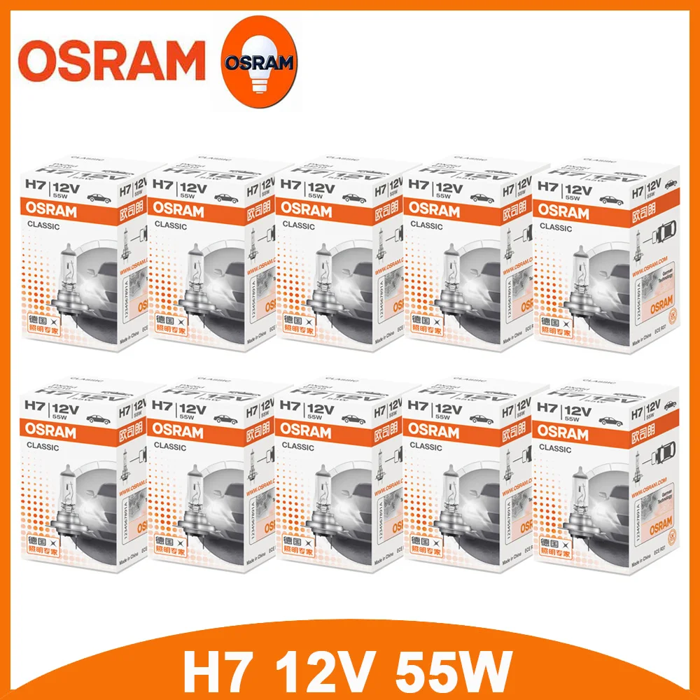 Osram h1 h4 h3 h7 12v standard lamp white light original headlight auto fog lamp 55w thumb200